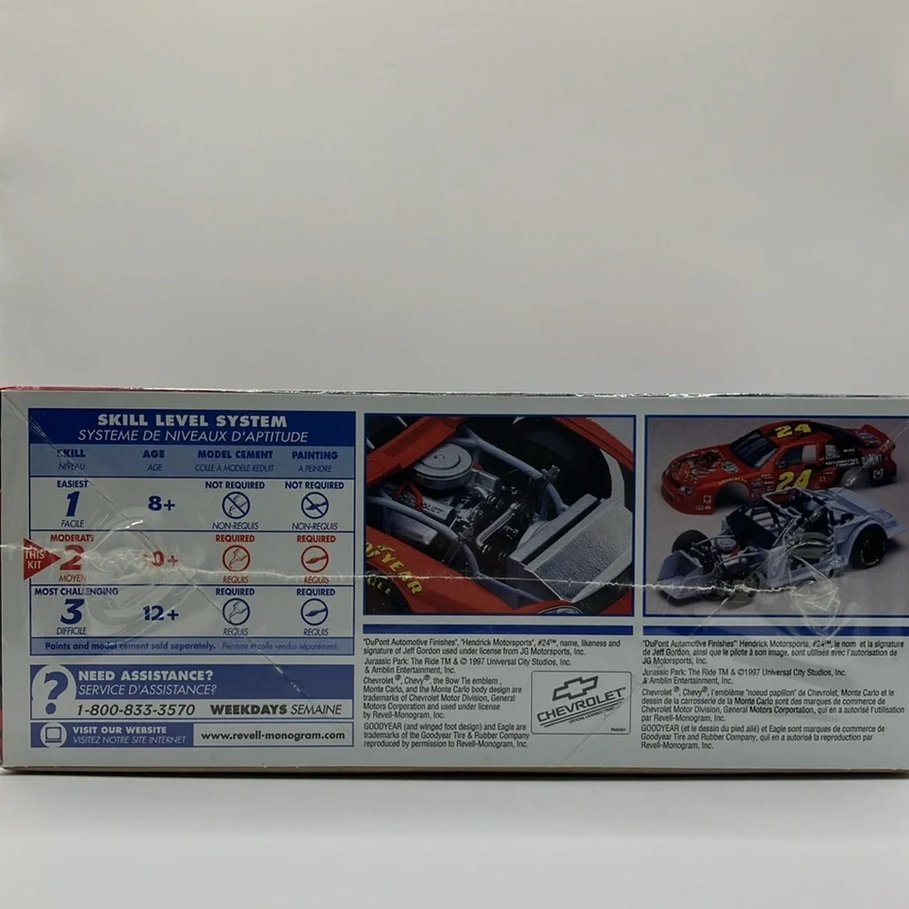 Revell Monogram #24 Jeff Gordon Jurassic Park 1/24 Scale‎ Model Kit Sealed